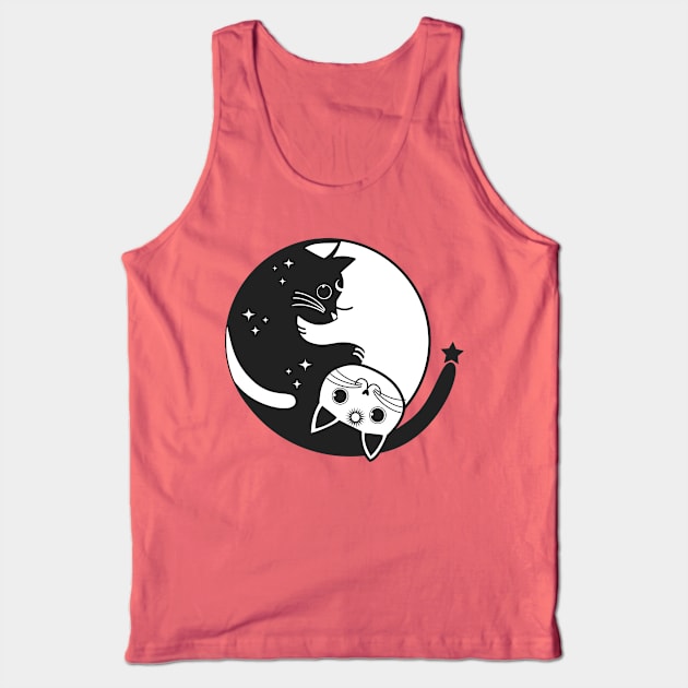 Yin Yang Cats Tank Top by emanuelacarratoni